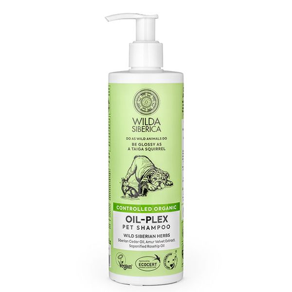 Wilda Siberica Controlled Organic Oil-Plex Pet Shampoo Σαμπουάν για Ζώα με Ξηρό & Θαμπό Τρίχωμα 400ml