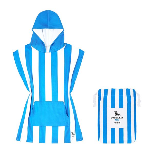 Dock & Bay Mini Poncho Quickdry Παιδικό Πόντσο Θαλάσσης Bondi Blue 2-4 ετών