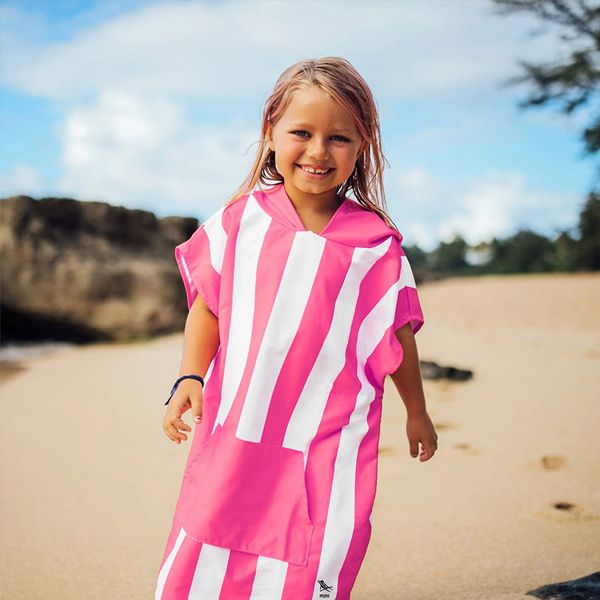 Dock & Bay Mini Poncho Quickdry Παιδικό Πόντσο Θαλάσσης Phi Phi Pink 2-4 ετών