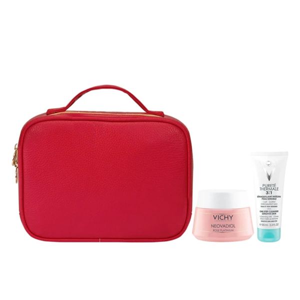 Vichy Set Με Neovadiol Rose Platinium Κρέμα Ημέρας Προσώπου Τόνωσης & Φρεσκάδας Για Ώριμη & Θαμπή Επιδερμίδα 50ml & Δώρο Purete Thermale 3 σε 1 100ml & Πρακτικό Νεσεσέρ