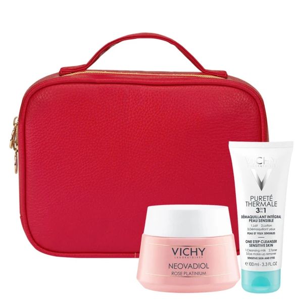 Vichy Set Με Neovadiol Rose Platinium Κρέμα Ημέρας Προσώπου Τόνωσης & Φρεσκάδας Για Ώριμη & Θαμπή Επιδερμίδα 50ml & Δώρο Purete Thermale 3 σε 1 100ml & Πρακτικό Νεσεσέρ