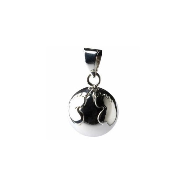 Bola Μενταγιόν Eγκυμοσύνης Πατουσάκια Silver 1 τμχ