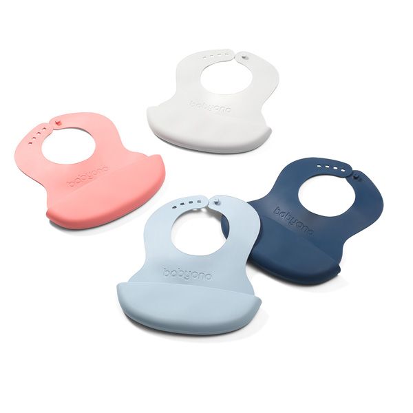 Babyono Μαλακή Σαλιάρα Σιλικόνης με Θήκη 6m+