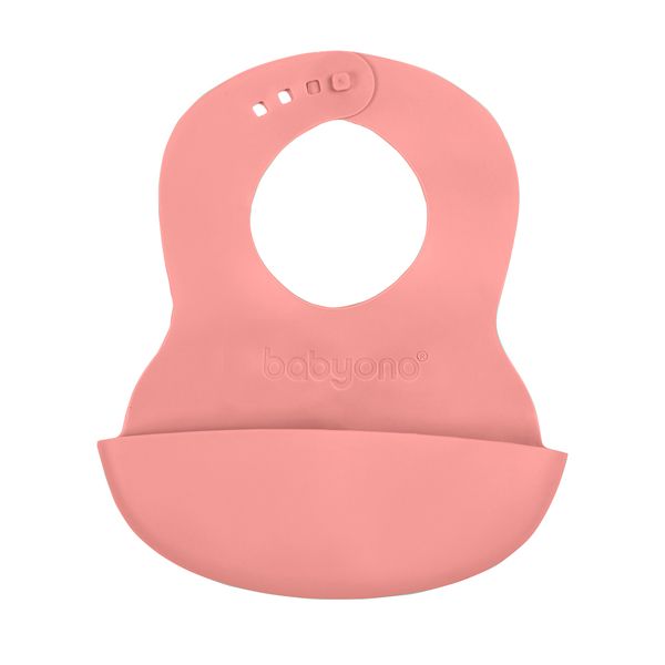 Babyono Μαλακή Σαλιάρα Σιλικόνης με Θήκη (Διάφορα Χρώματα) 1τμχ