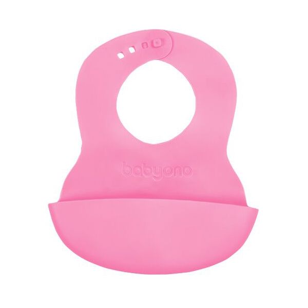 Babyono Μαλακή Σαλιάρα Σιλικόνης με Θήκη (Διάφορα Χρώματα) 1τμχ