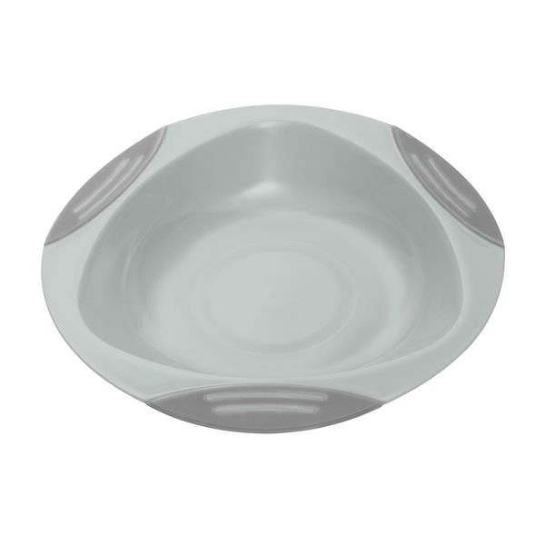 BabyΟno Suction Plate Grey 6m+ 240 ml