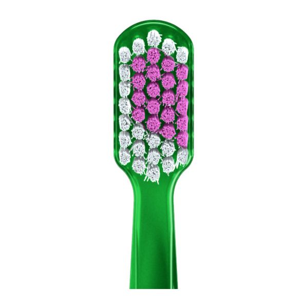 Curaprox Ultra Soft CS 5460 Duo Love Edition Μαλακή Οδοντόβουρτσα Πράσινο & Μωβ 2τμχ