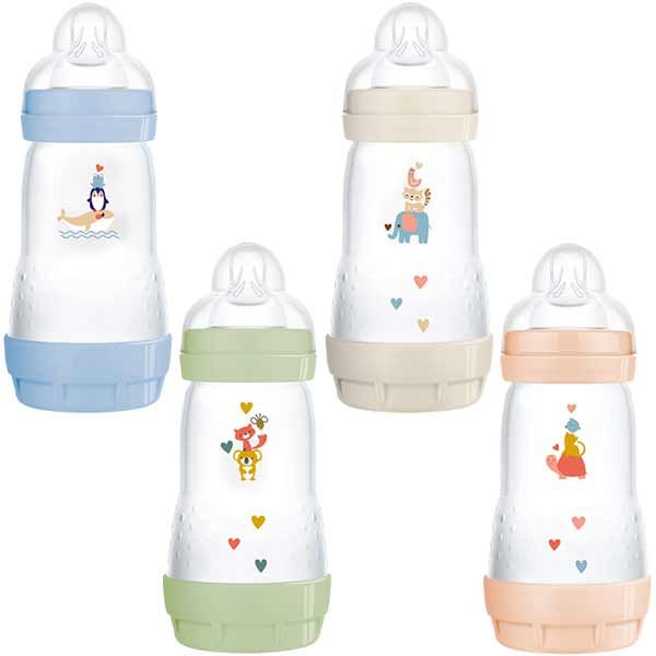 Mam Easy Start Πλαστικό Μπιμπερό Με Θηλή Σιλικόνη 2m+ 2 x 260ml