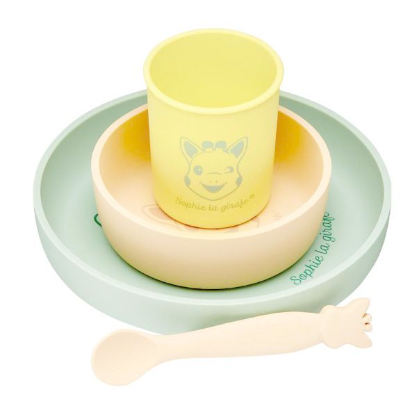 Set Φαγητού 4 τμχ από Σιλικόνη Sophie La Girafe S010001