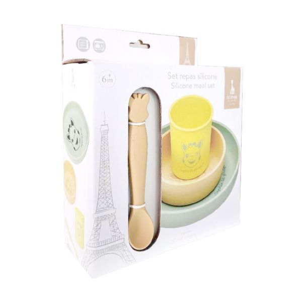 Set Φαγητού 4 τμχ από Σιλικόνη Sophie La Girafe S010001