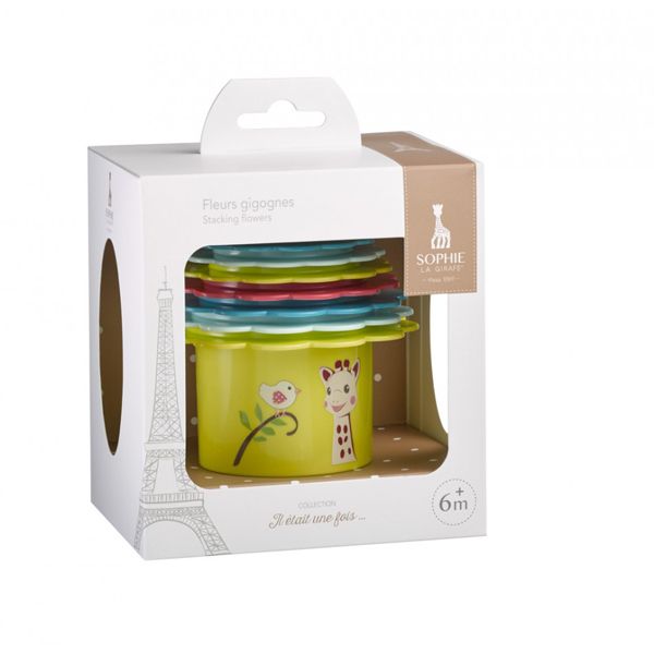 Set Παιχνιδιού Στοιβαζόμενα Λουλούδια Sophie La Girafe S010256