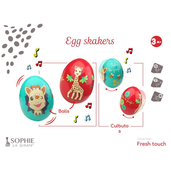 Set Παιχνιδιών Αυγά που Ισορροπούν 2 τμχ Sophie La Girafe S230807
