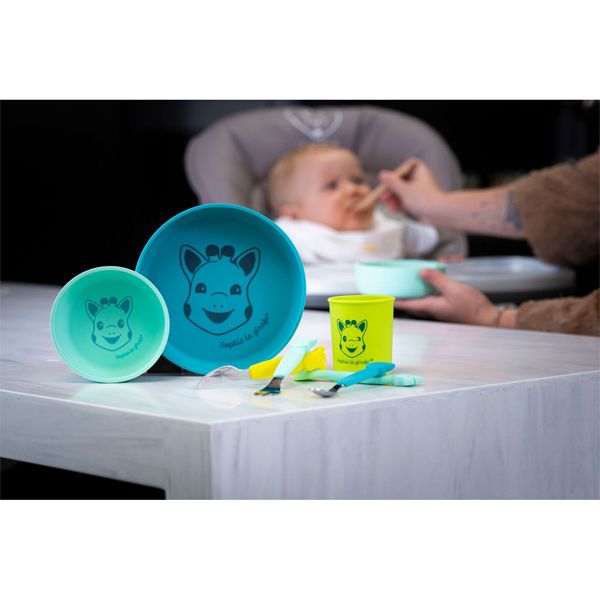 Sophie La Girafe Set Φαγητού από Σιλικόνη S480001 4 τμχ
