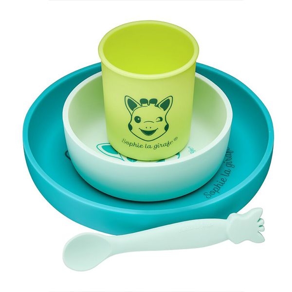 Sophie La Girafe Set Φαγητού από Σιλικόνη S480001 4 τμχ