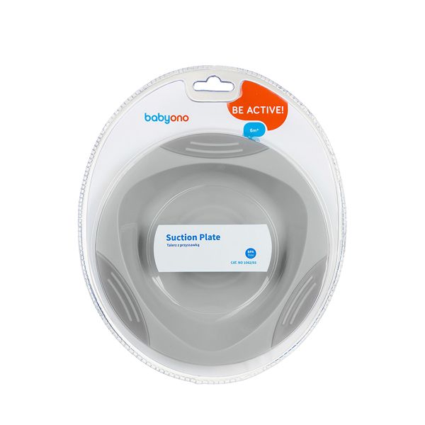 Babyono Be Active! Πιατάκι με Βεντούζα Πετρόλ 6m+ 240ml 1τμχ