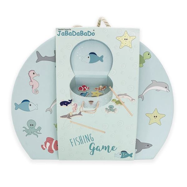 JaBaDaBaDo Fishing Game Βαλιτσάκι με Ξύλινα Σύνεργα Ψαρέματος με Μαγνήτη 24m+