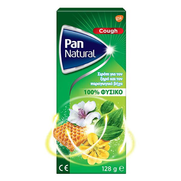 Pan Natural Cough Syrup for Dry and Productive Cough 128 g