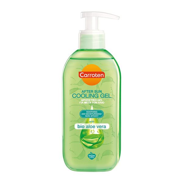 Carroten After Sun Cooling Gel Δροσιστικό Τζελ με Βιολογική Αλόη 200 ml