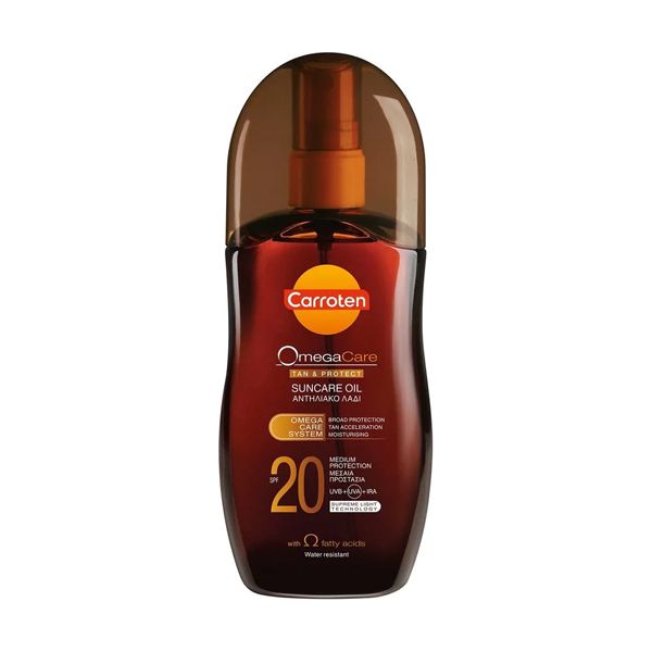 Carroten Omega Care Tan and Protect Suncare Oil Spray SPF20 150 ml