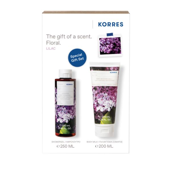 Korres Set με Lilac Αφρόλουτρο 250 ml + Γαλάκτωμα Σώματος 200 ml