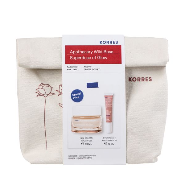 Korres Apothecary Wild Rose Set με Gel-Cream 40 ml και Κρέμα Ματιών 15 ml