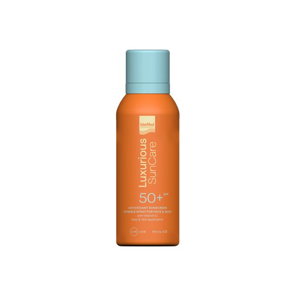 Luxurious Suncare Antioxidant Sunscreen Invisible Spray Αντηλιακό Σπρέι Προσώπου-Σώματος Spf50+ 200 ml