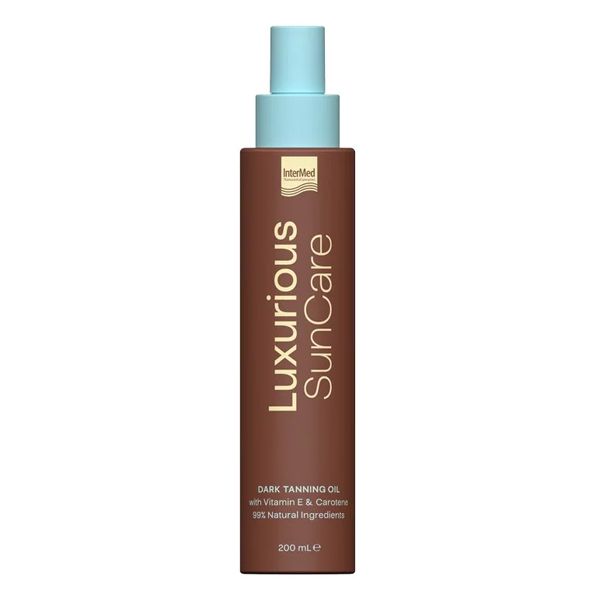 Luxurious SunCare Dark Tanning Oil Ξηρό Λάδι για Γρήγορο & Έντονο Μαύρισμα 200 ml