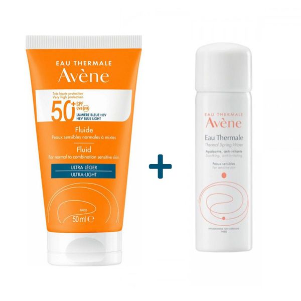 Avene Solaire Set Avene Fluide Solaire Spf50+ 50 ml and Gift