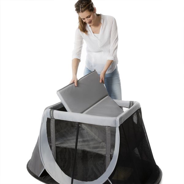 Αναδιπλούμενο Παρκοκρέβατο Aeromoov Instant Travel Cot Γκρι-Μαύρο 0m+