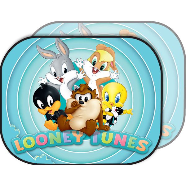 Looney Tunes Side Sunshade Πλαϊνό Σκίαστρο Αυτοκινήτου με Βεντούζα 2 τμχ