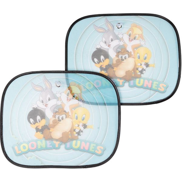 Looney Tunes Side Sunshade Πλαϊνό Σκίαστρο Αυτοκινήτου με Βεντούζα 2 τμχ