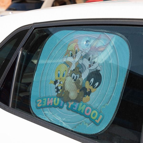 Looney Tunes Side Sunshade Πλαϊνό Σκίαστρο Αυτοκινήτου με Βεντούζα 2 τμχ
