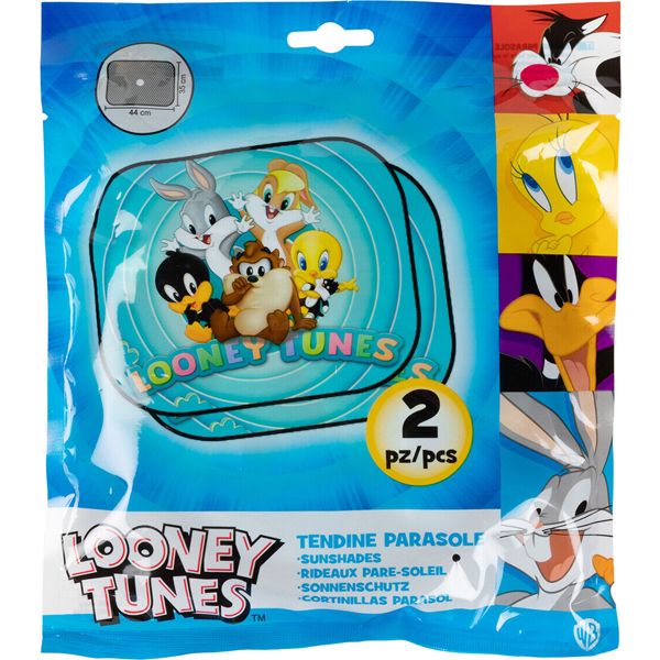 Looney Tunes Side Sunshade Πλαϊνό Σκίαστρο Αυτοκινήτου με Βεντούζα 2 τμχ