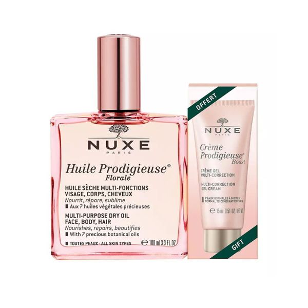 Nuxe Set με Huile Prodigieuse Florale Ξηρό Λάδι για Πρόσωπο/Σώμα/Μαλλιά 100 ml & Δώρο Creme Prodigieuse Boost Πολλαπλής Δράσης 15 ml