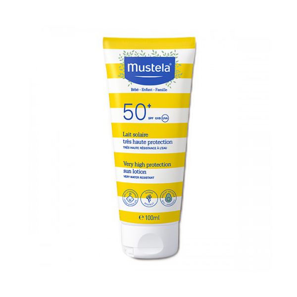 Mustela Mustela Very High Protection Sun Lotion Αντηλιακό Προσώπου-Σώματος Πολύ Υψηλής Προστασίας Spf50+ 0m+ 100 ml