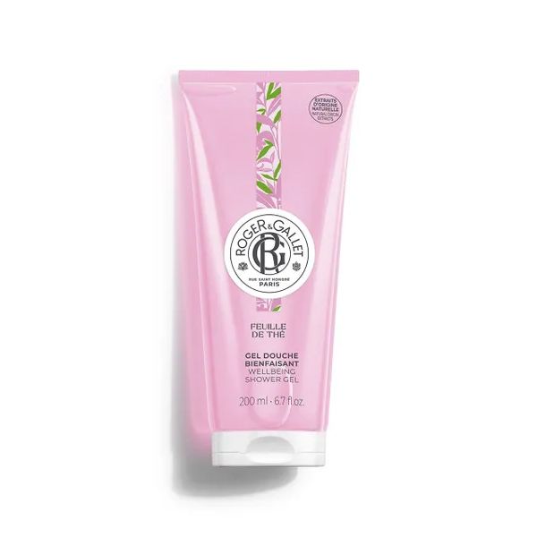 Roger & Gallet Feuille de The Gel Douche Αναζωογονητικό Αφρόλουτρο με Εκχύλισμα Μαύρου Τσαγιού 200 ml