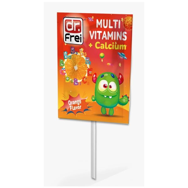 Dr. Frei Multivitamins + Calcium Βιταμινούχο Γλειφιτζούρι με Γεύση Πορτοκάλι 1 τμχ