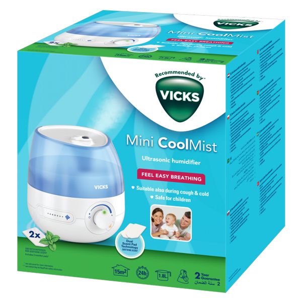 Vicks Mini CoolMist Ultrasonic Humidifier Υγραντήρας Υπερήχων 1 τμχ
