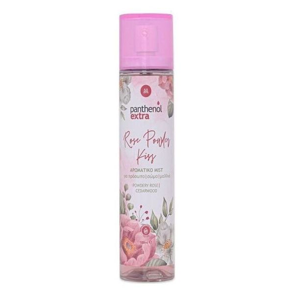 Panthenol Extra Rose Powder Kiss Αρωματικό Mist Προσώπου-Σώματος-Μαλλιών 100 ml