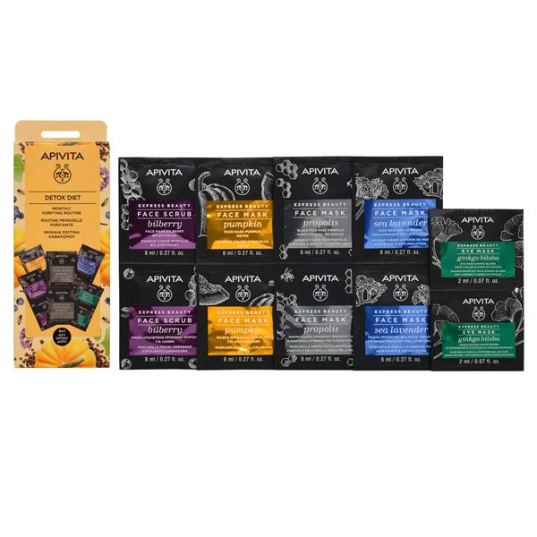 Apivita Set Detox Diet Express Beauty with 4 Products and Gift