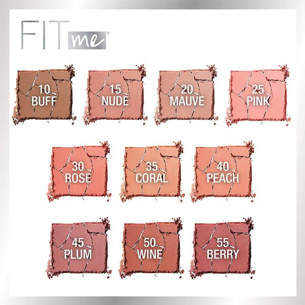 Maybelline Fit Me! Blush Πουζ σε Mορφή Πούδρας 5 gr