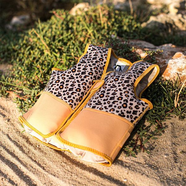 Swim Essentials Beige Leopard Γιλέκο Σωσίβιο για Παιδιά 18-30 kg