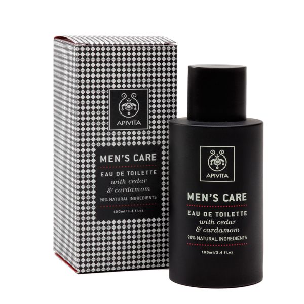 Apivita Men's Care Eau de Toilette Cedar and Cardamom 100 ml