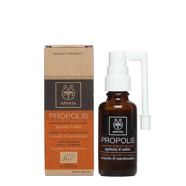 Apivita Propolis Βιολογικό Spray για το Λαιμό με Αλθαία & Πρόπολη 30ml