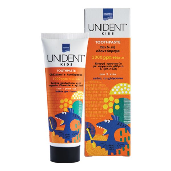 Unident Kids 1000ppm Παιδική Οδοντόπαστα 24m+ 50 ml