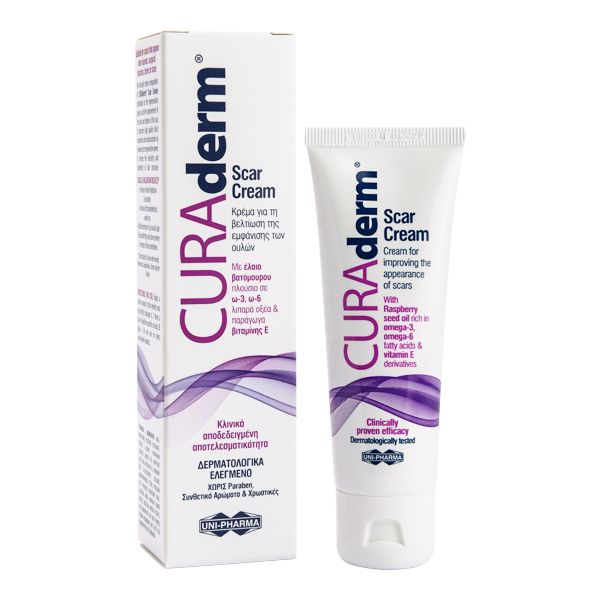 Uni-Pharma CuraDerm Scar Cream 50 ml Uni-Pharma CuraDerm Scar Cream 50 ml