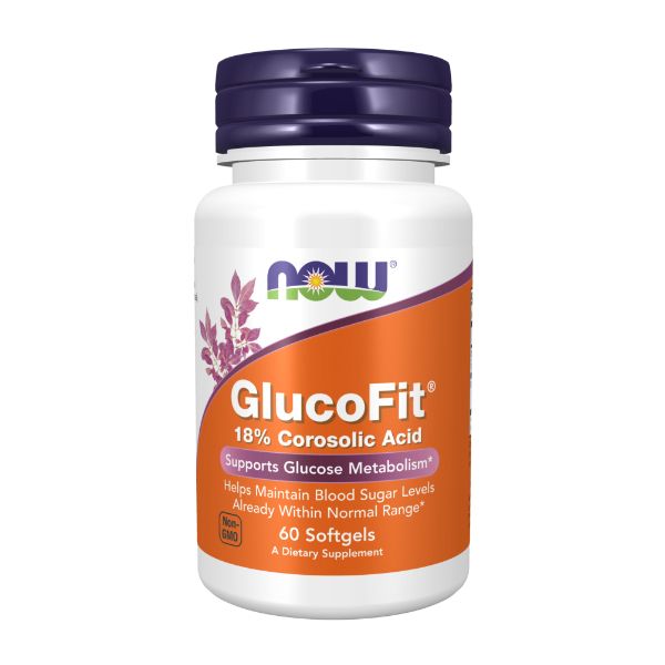 Now Glucofit 18% Corosolic Acid Συμπλήρωμα Διατροφής 60 κάψουλες