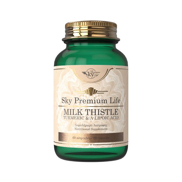 Sky Premium Life Milk Thistle 240mg, Turmeric 48mg & DLA Lipoic Acid 600mg 60 κάψουλες