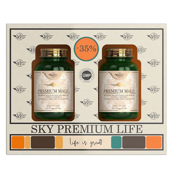 Sky Premium Life Male 2 x 60 δισκία -35%