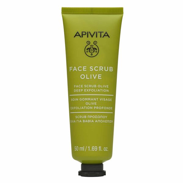 Apivita Scrub Προσώπου Βαθιάς Απολέπισης με Ελιά για Λιπαρό/Μικτό Δέρμα 50 ml